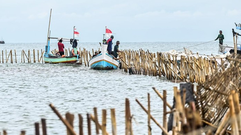 Pembongkaran Pagar Laut di Tangerang